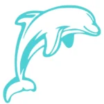 Icône représentant les sorties en mer et la nage avec les dauphins sauvages en Mer Rouge