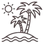 Icône oasis et nature égyptienne