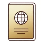 Icône d'assistance pour l'obtention de votre visa et les formalités d'entrée en Égypte.