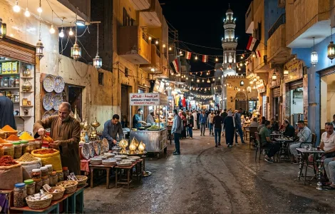 Scène de vie en Égypte