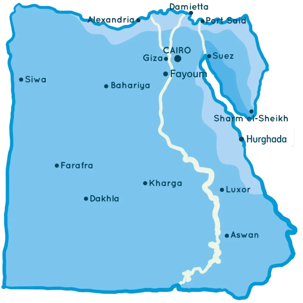 la carte egypte interactive